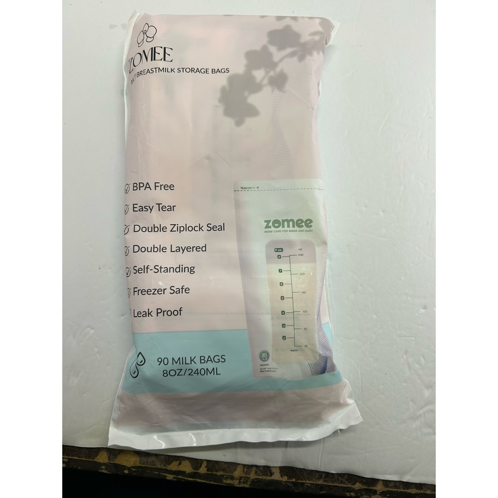 New Unopened Zomee Single Use Milk Storage Bags 90 Count